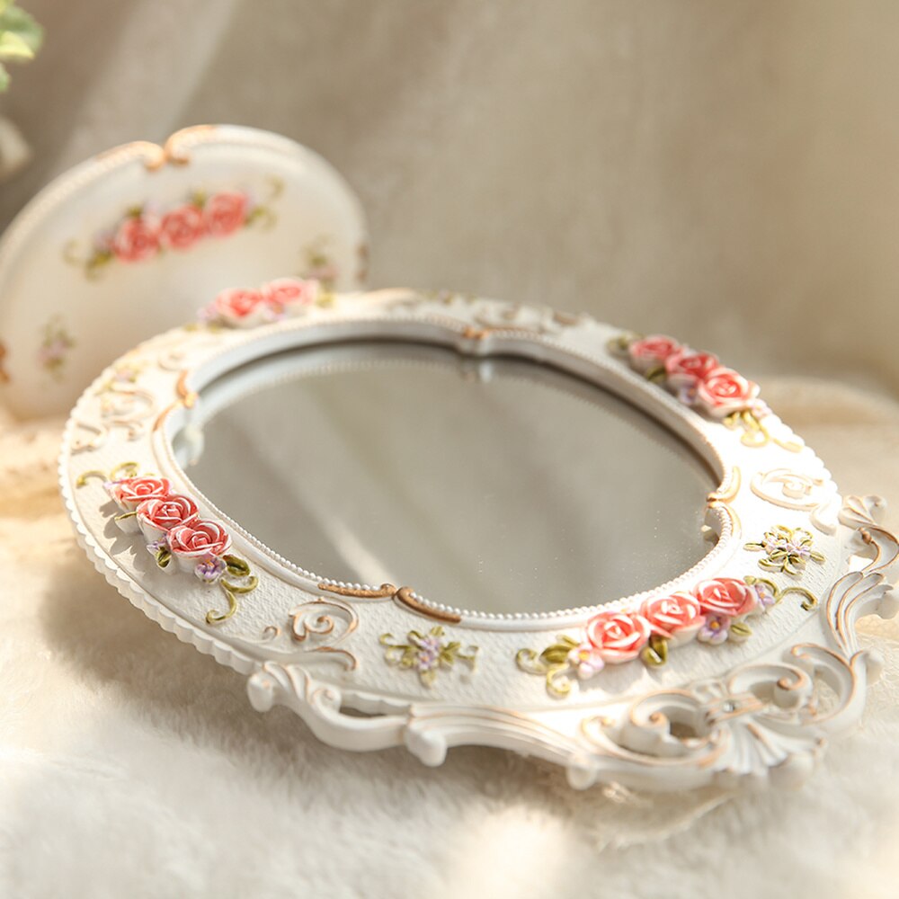 Europæisk makeup spejl justerbar vinkel stort hjem desktop spejl prinsesse skønhedssalon spejl  lo7271017