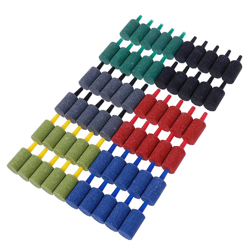 10 Stks/partij Cilinder Bubble Beluchting Beluchter Lucht Steen Voor Aquarium Aquarium Decoratie