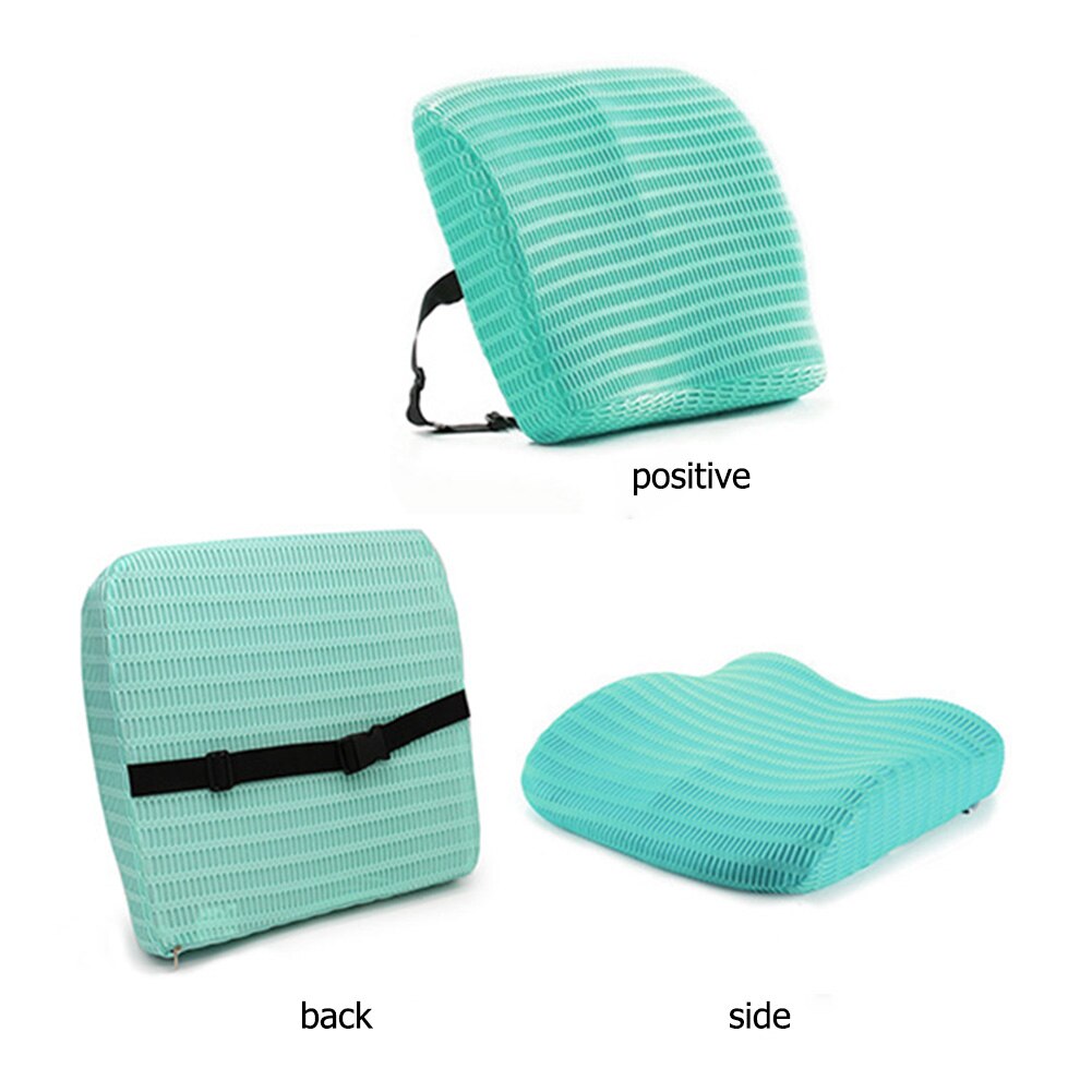 Memory foam svankstödskudde rygg midja ortopedisk kudde smärtlindrande kudde kompakt kudde flygkuddar