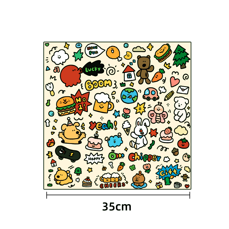35CM Camera Bag Magic Self-Adhesive Cloth Camera Cover Protective Wrap Cloth Lens Protective Storage Bag Portable Cosmetic Bag: MULTI