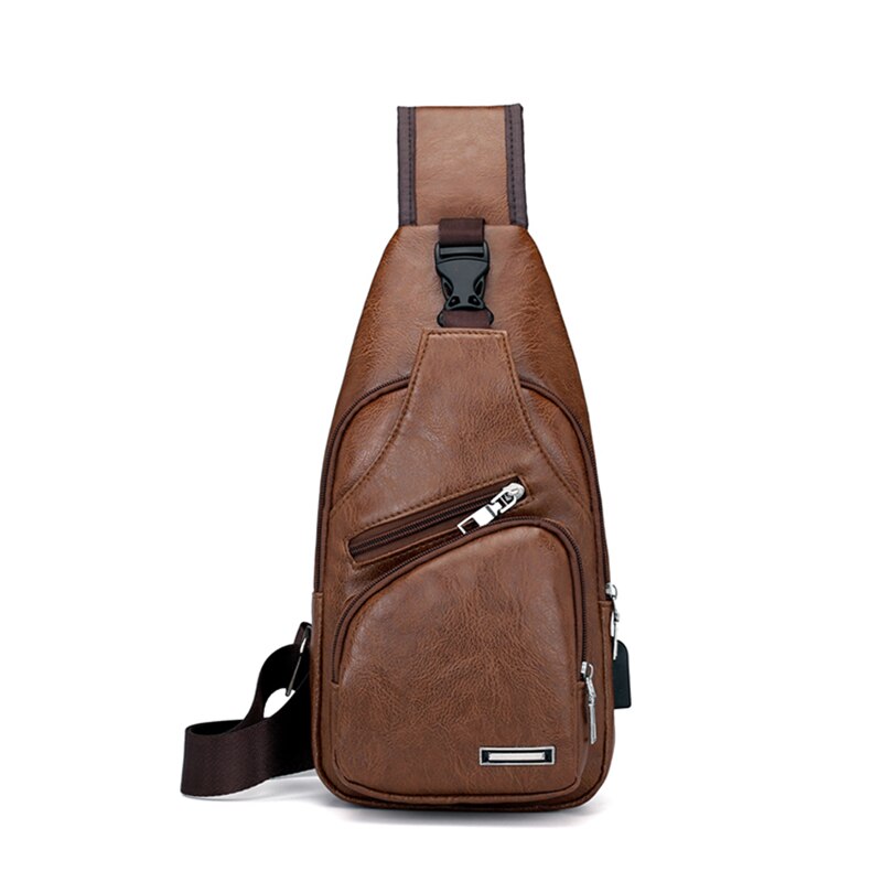 Ljl-mini usb-interface veel ruimte heren casual tas outdoor sling bag reistas pu leren borsttas crossbody