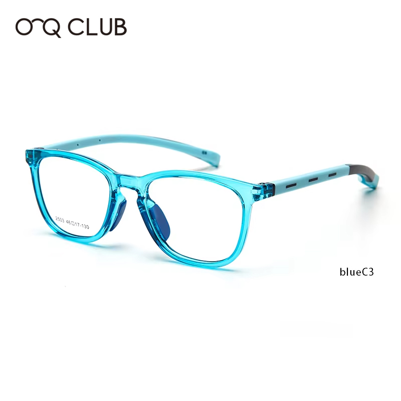 O-Q CLUB enfants lunettes myopie optique lunettes garçons filles Anti lumière bleue TR90 Silicone Flexible enfants lunettes montures 2501: Rose