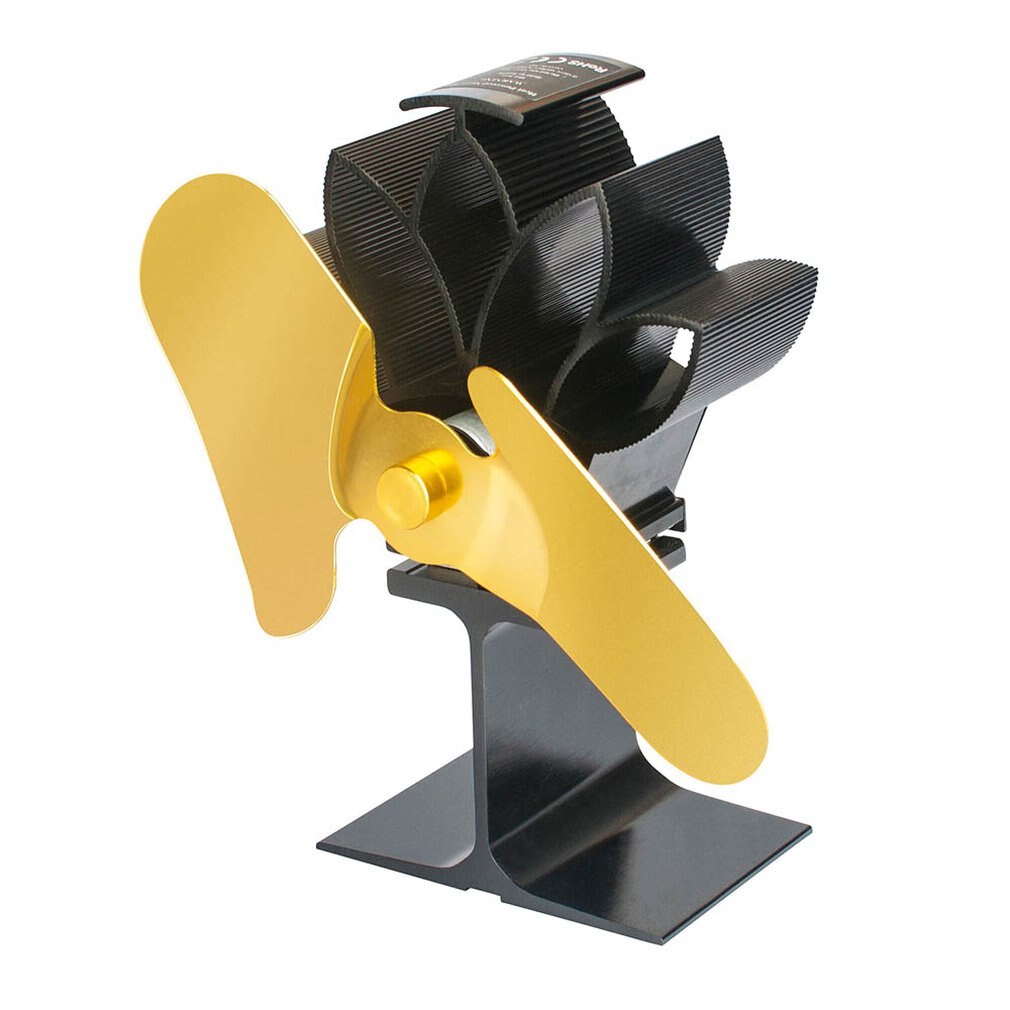 Stove Fan For Fireplace Wood Log Burner Powered Eco Fan Fireplace Fan Thermal Power Fan Heat Powered Stove Fan: 03