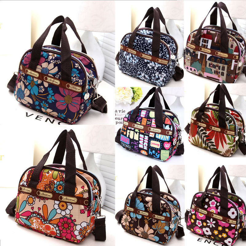 Bolso bandolera resistente al agua de nailon HT para mujer, bolso informal cruzado, bolso de hombro, estuche de bolsas cosméticas