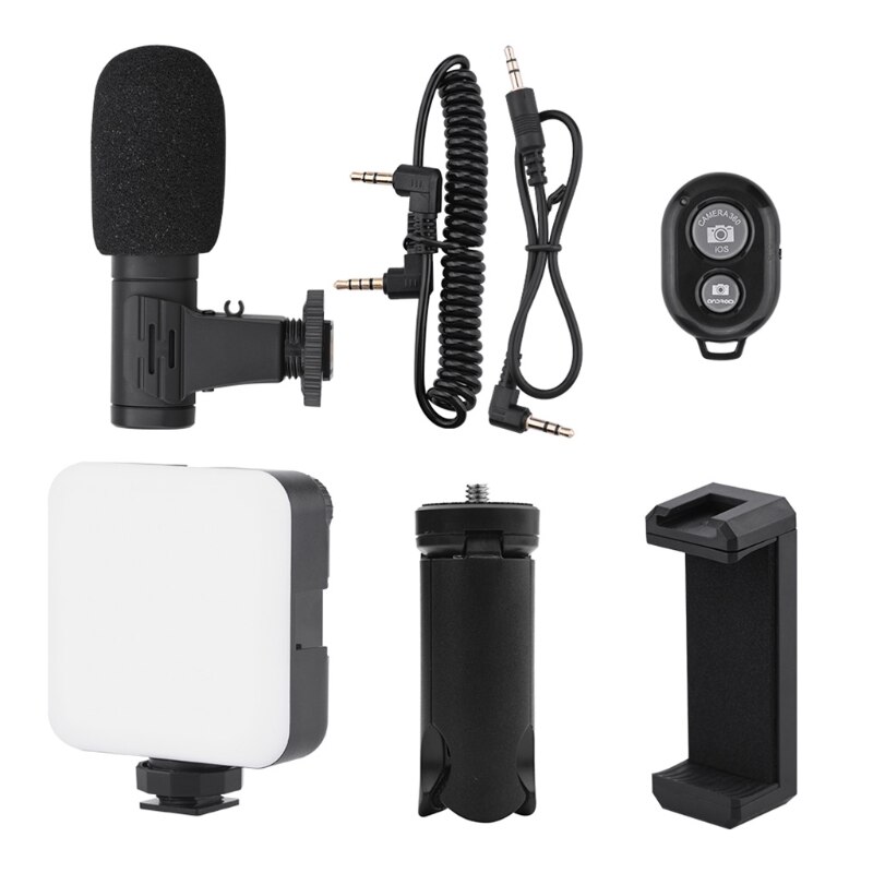 Tragbare r91a al64 -led-videoleuchte mit 64- leds und -in 6w eingebauten 2500 -mah-akkus