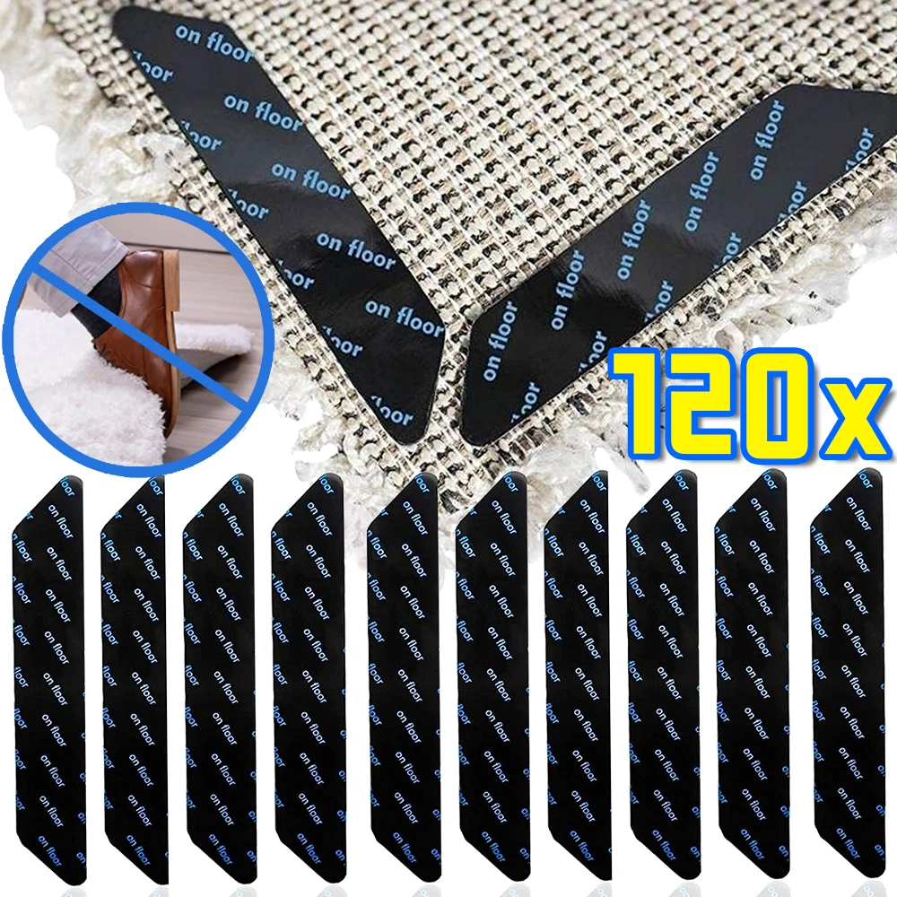 Anti Slip Teppich Band Teppich Aufkleber Wiederverwendbare Selbst-klebe Anti Curling Feste Teppich Patch Matte Band Greifer Ecke Pad