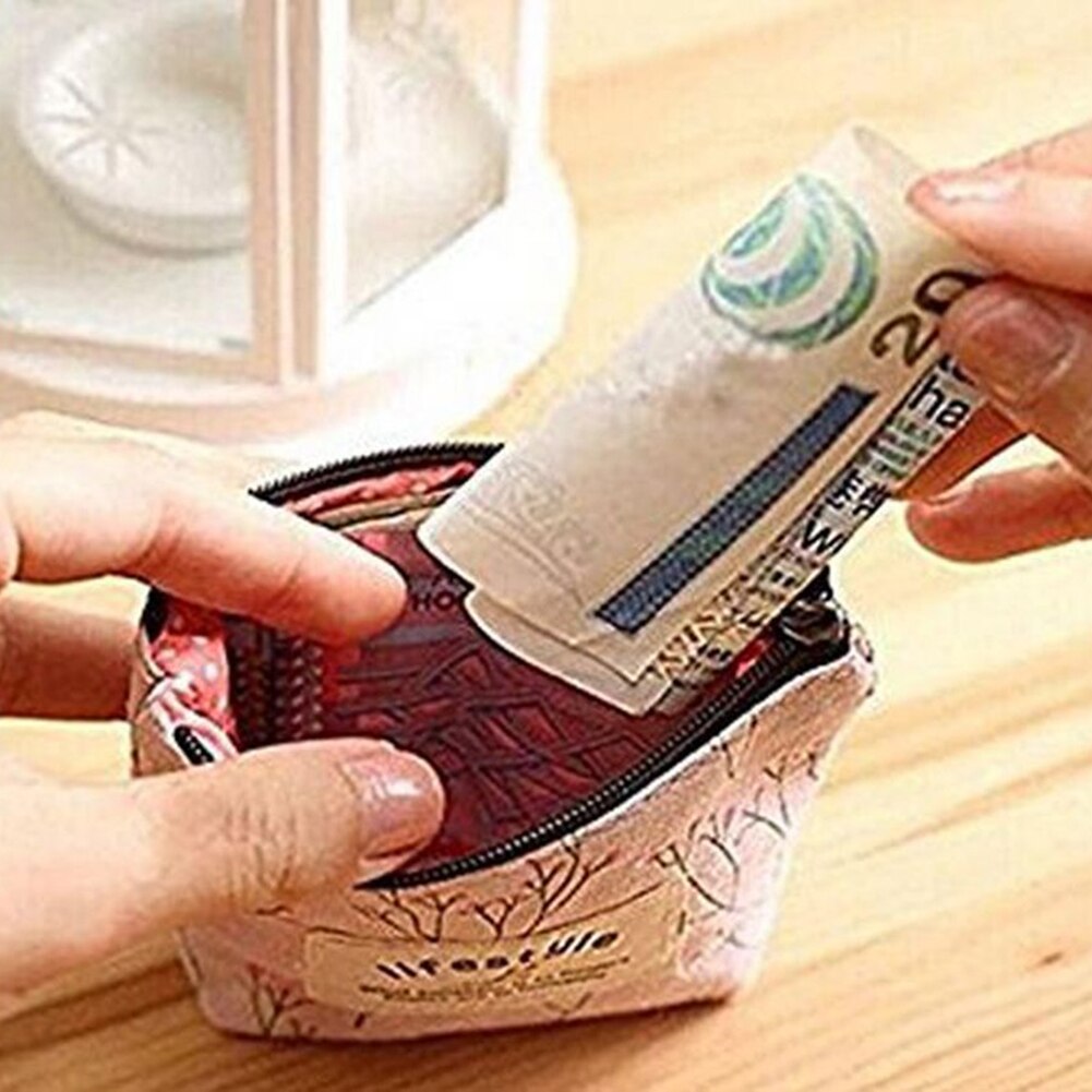Women Short Wallets Portable Wallet Zipper Closure Key Purse Card Holder Wallet Woman Small Coin Purse