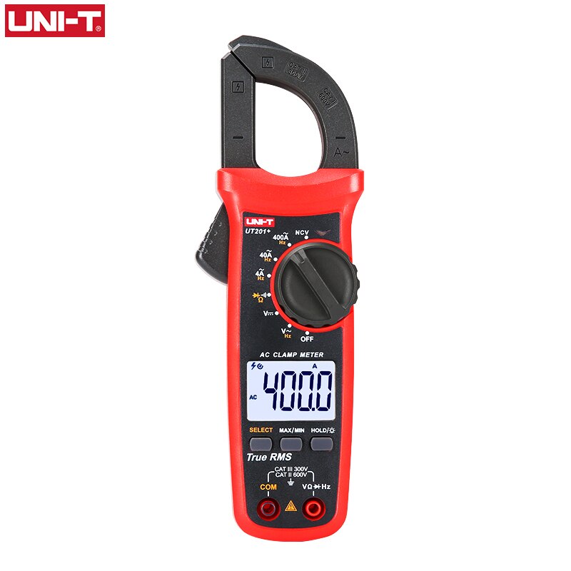 UNI T UNI-T Digital Clamp Meter AC DC Current Amperimetro Tester Clamp Multimeter Resistance Frequency UT201+ UT202+ UT203+