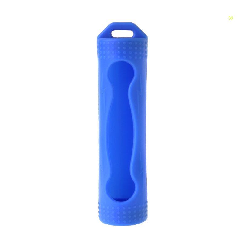 Housse protection en Silicone pour batterie 18650, protection, pochette pour batterie, directe: Bleu