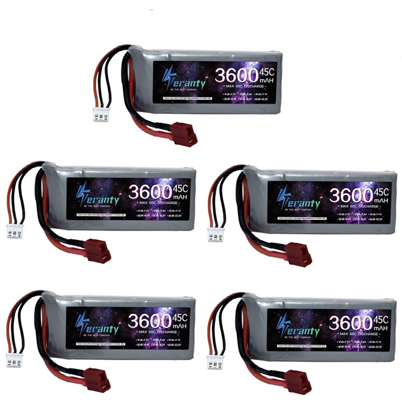 Batteria Lipo per auto RC ad ALTA POTENZA 7.4V 3600mAh Max 60C per Wltoys 12428 12423 Parte di aggiornamento per auto RC 2s 7.4v Batteria per feiyue 03 Q39: PEACOCK BLUE