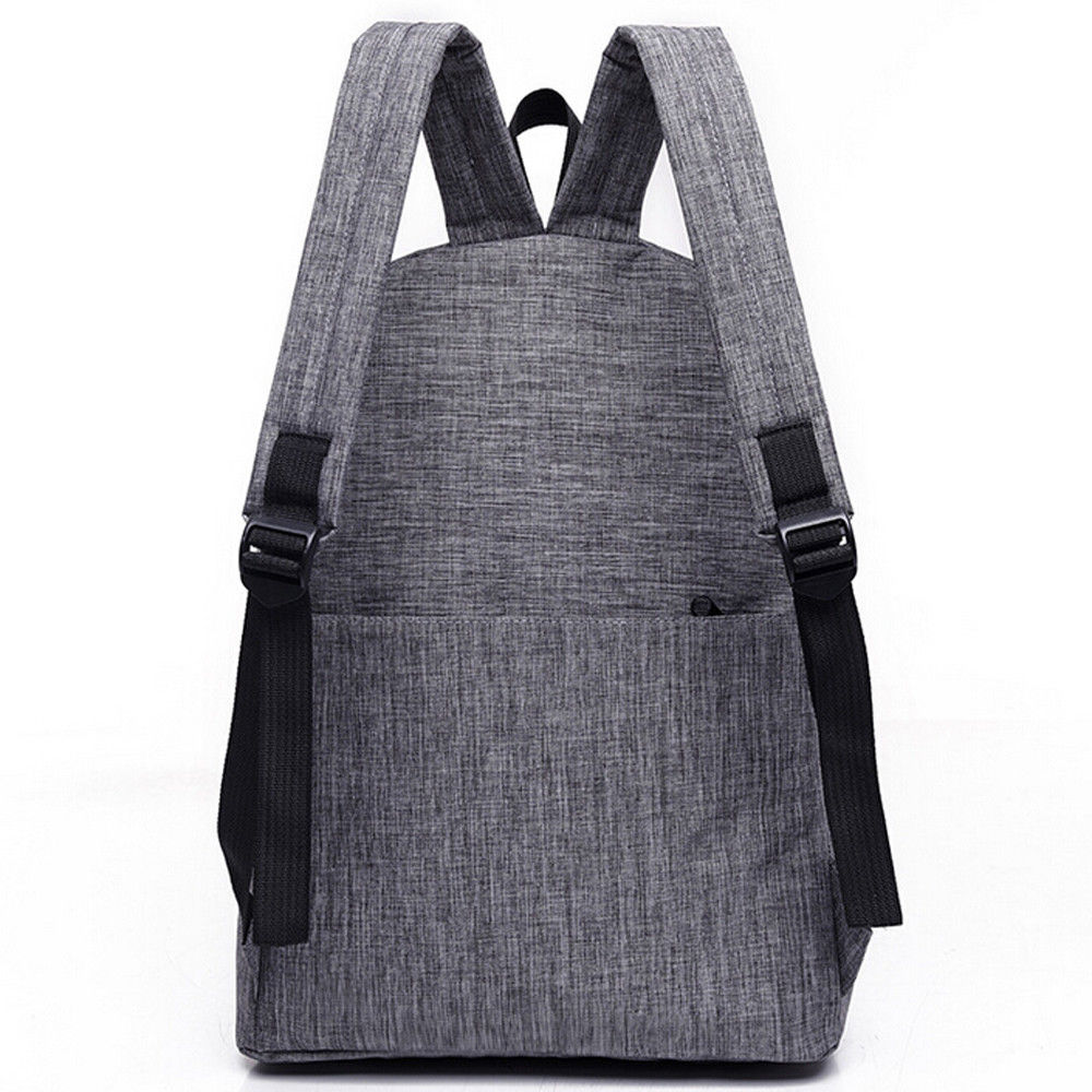 Décontracté hommes femmes universel sac à dos angleterre style toile sac d'école couleur unie Portable sac à bandoulière