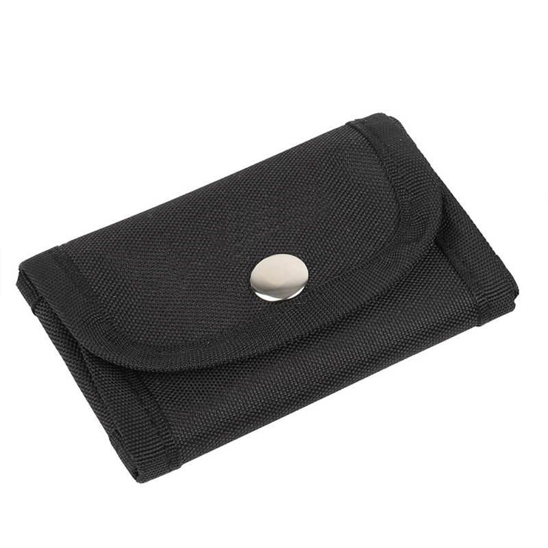 Custodia per rasoio di sicurezza custodia per rasoio da viaggio con sacchetti per zoppo kit da barba accessori in tela: nero