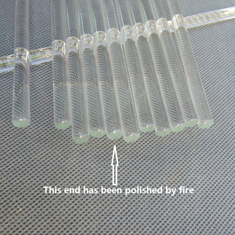 10pcs/lot 8*300MM round crystal glass rod prism DIY chandelier lamp in single hole Home Curtain or lighting Accessories