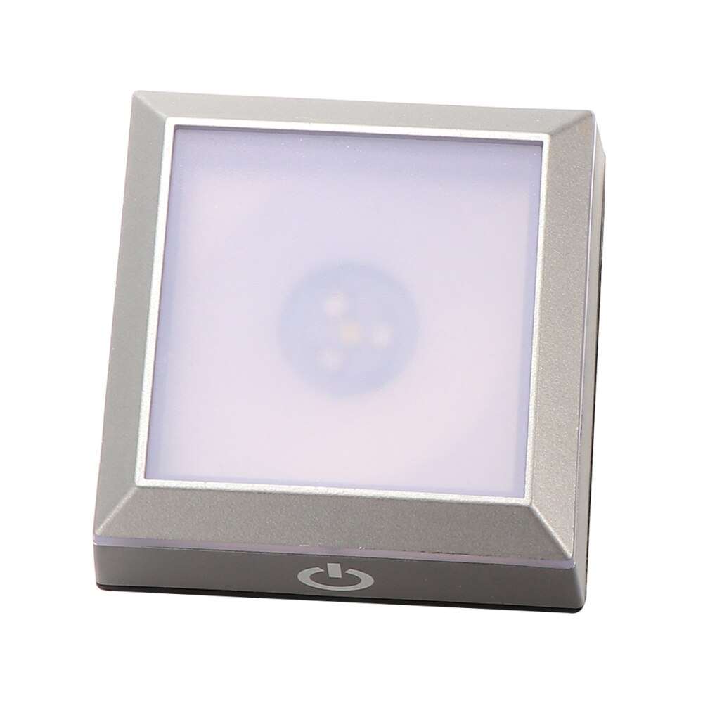 LED Light Base Display Show Stand with Sensitive Touch Switch Colorful Lights Square Crystal Stand