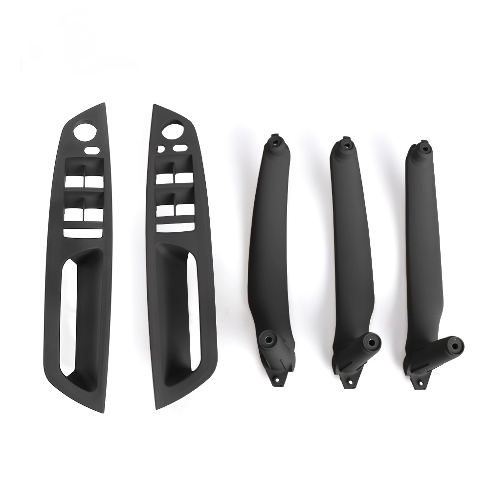 Manija de puerta Interior de coche LHD RHD 4 piezas, juego de manija de cubierta embellecedora de Panel interno, reposabrazos de repuesto para BMW E70, E71, E72, X5, X6