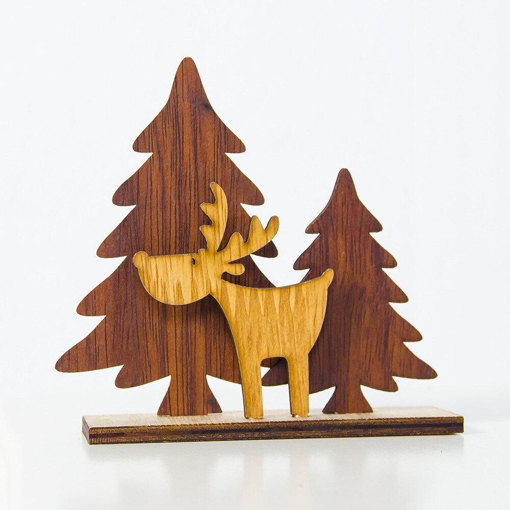 thumbnail: 30 Stuks Houten Kerst Hertenkop Ornamenten - Onbewerkt DIY Versieringen Met Jute Touw