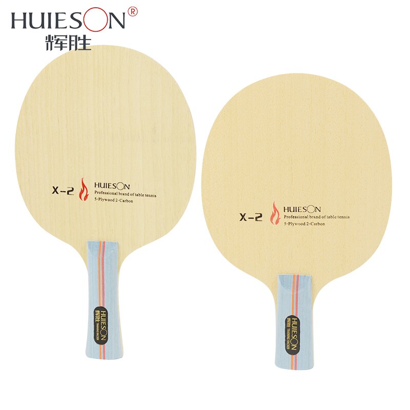 Huieson 7 Ply Hybrid Carbon Tafeltennis Racket Blade met Grote Centrale Ayous Hout voor Snelle Aanval Loopkilling Training X2