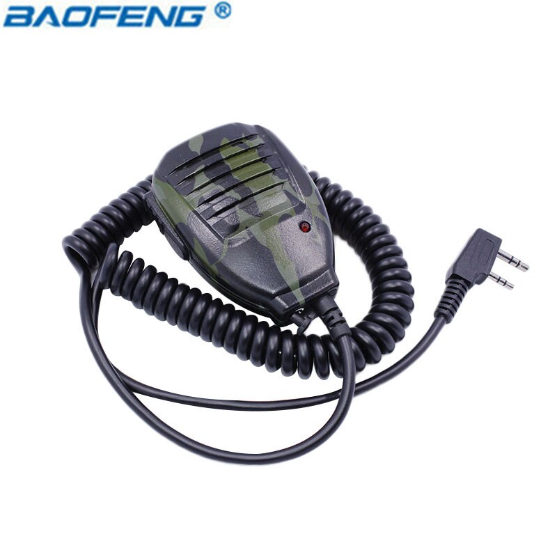 Radio Handheld Micro Speaker Microphone for Walkie Talkie BF-UV5R Portable Ham Two Way Radio Pofung Baofeng UV-5R BF-888S (Camo)