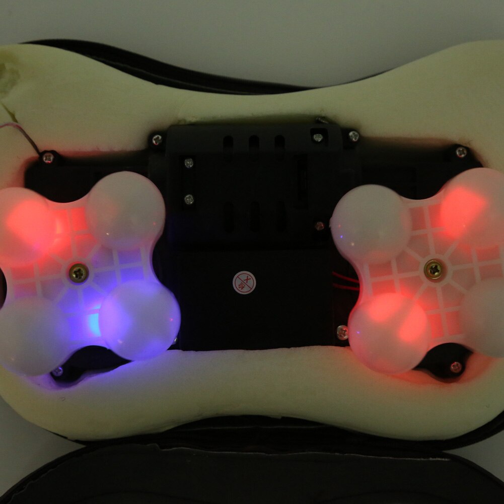 Electronic Heat Massage Pillow Deep Kneading Massager Cushion Lumbar Neck Back Shoulder Relax