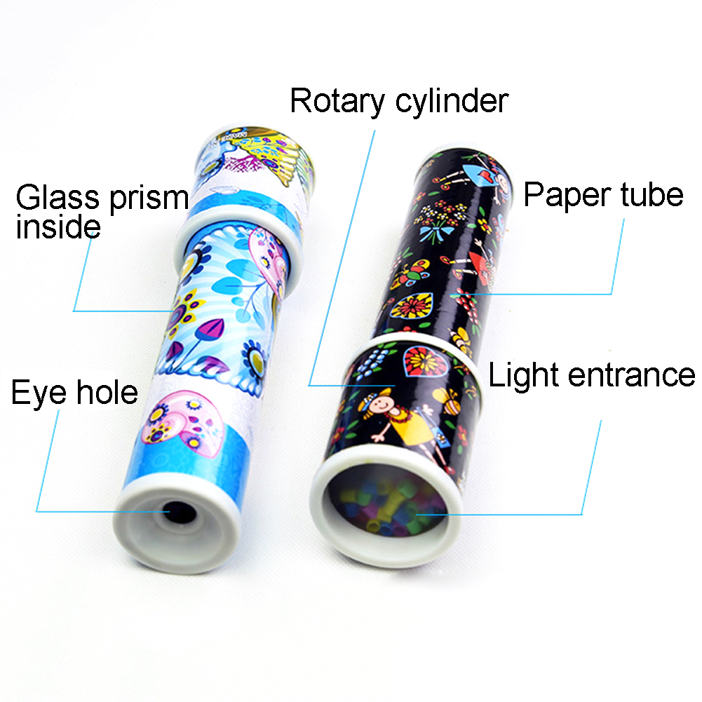 1Pc freundlicher Rotierenden Kaleidoscopes erfüllen sterben Baby neugier Farbige Quaddel Wissenschaft Experiment Pädagogisches Spielzeug gute geburtstag