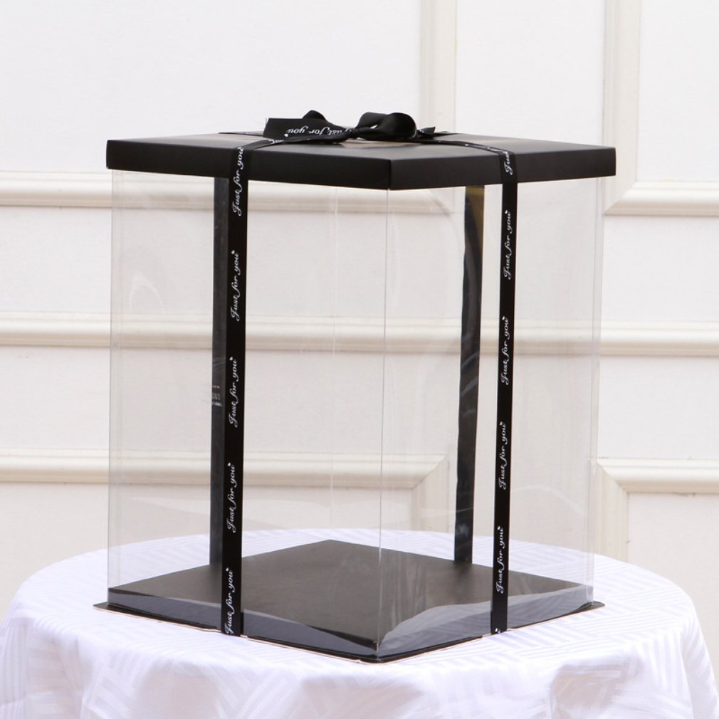 Transparant Lege Geschenkdoos Voor Kunstmatige Teddybeer Rose Bloem Box Vrouwen Pluche Beer Konijn