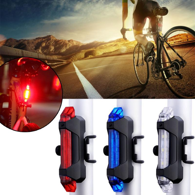 Fiets Licht Led Usb Oplaadbare Hoge Zichtbaarheid Luz Trasera Bicicleta Waterdichte Achterlichten Lamp Mtb Cycle Fiets Accessoires