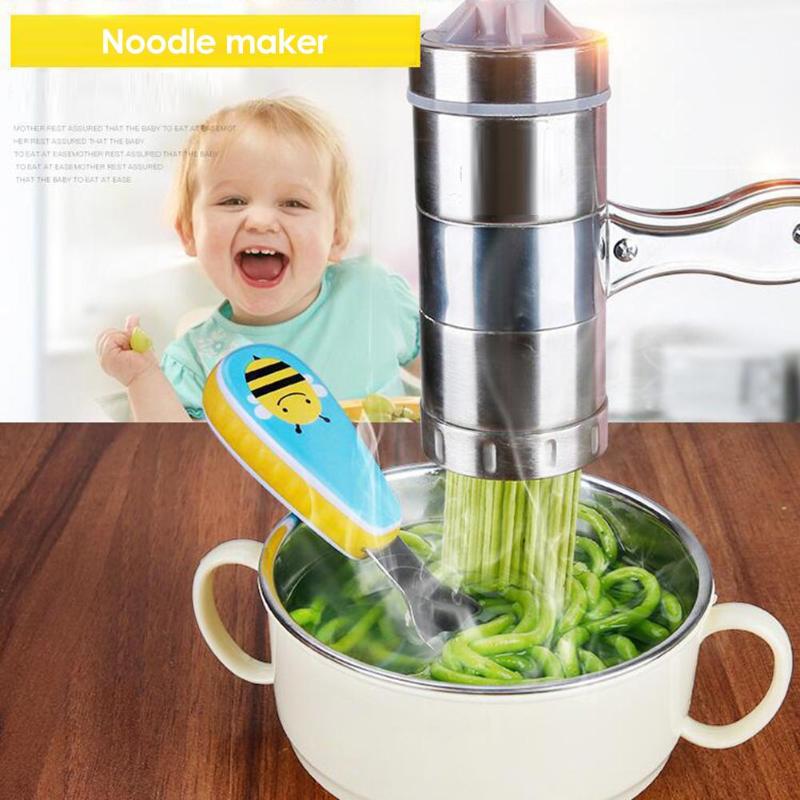 VKTECH Handleiding Rvs Noodle Maker Druk Pastamachine Crank Cutter Vruchten Juicer Kookgerei Maken Spaghetti Keuken Tool