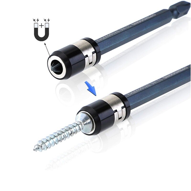 Top Schroevendraaier Magnetische Ring Sterke Magnetizer 1/4 "6.35Mm Elektrische Schroevendraaier Bits Accessoires Schroef Pick Up Gereedschap