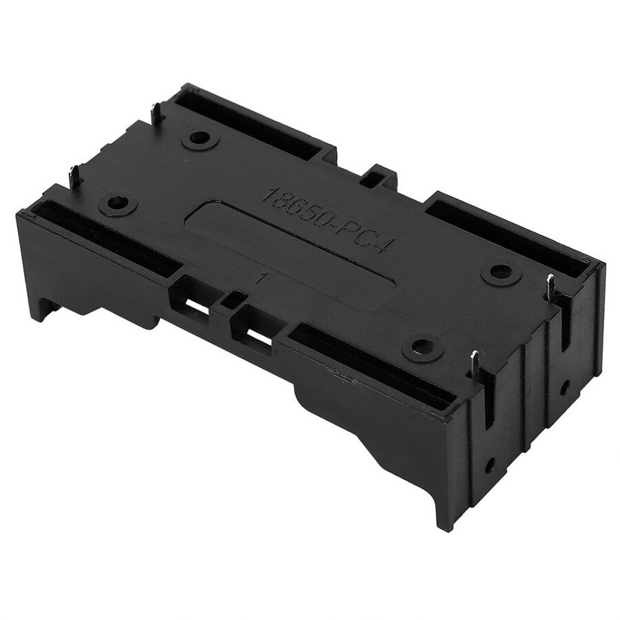 ABS 6Pcs 2-Slot Battery Storage Box Case Holder Organizer for Storing 2pcs 3.7V 18650 Battery