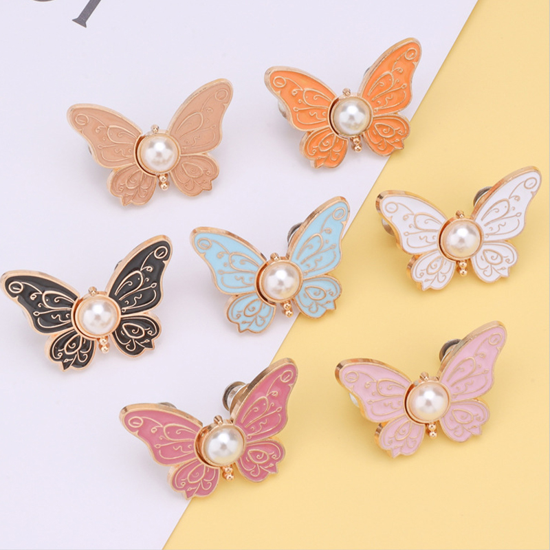 1 par de botones de cintura de mariposa ajustables para apretar la cintura de pantalones vaqueros faldas cintura reducir hebillas No requiere costura