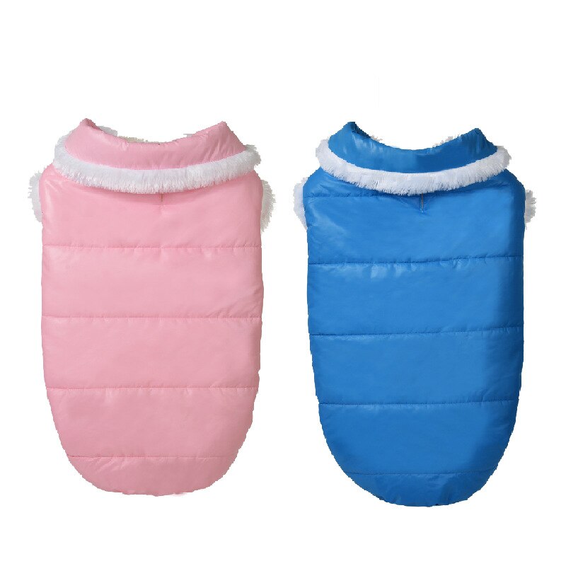 L-3XL Winter Dog Clothes Pet Dog Plus Velvet Warm Thickening Jacket Jumpsuit Puppy warm Parkas Padded coat For Medium Large Dog