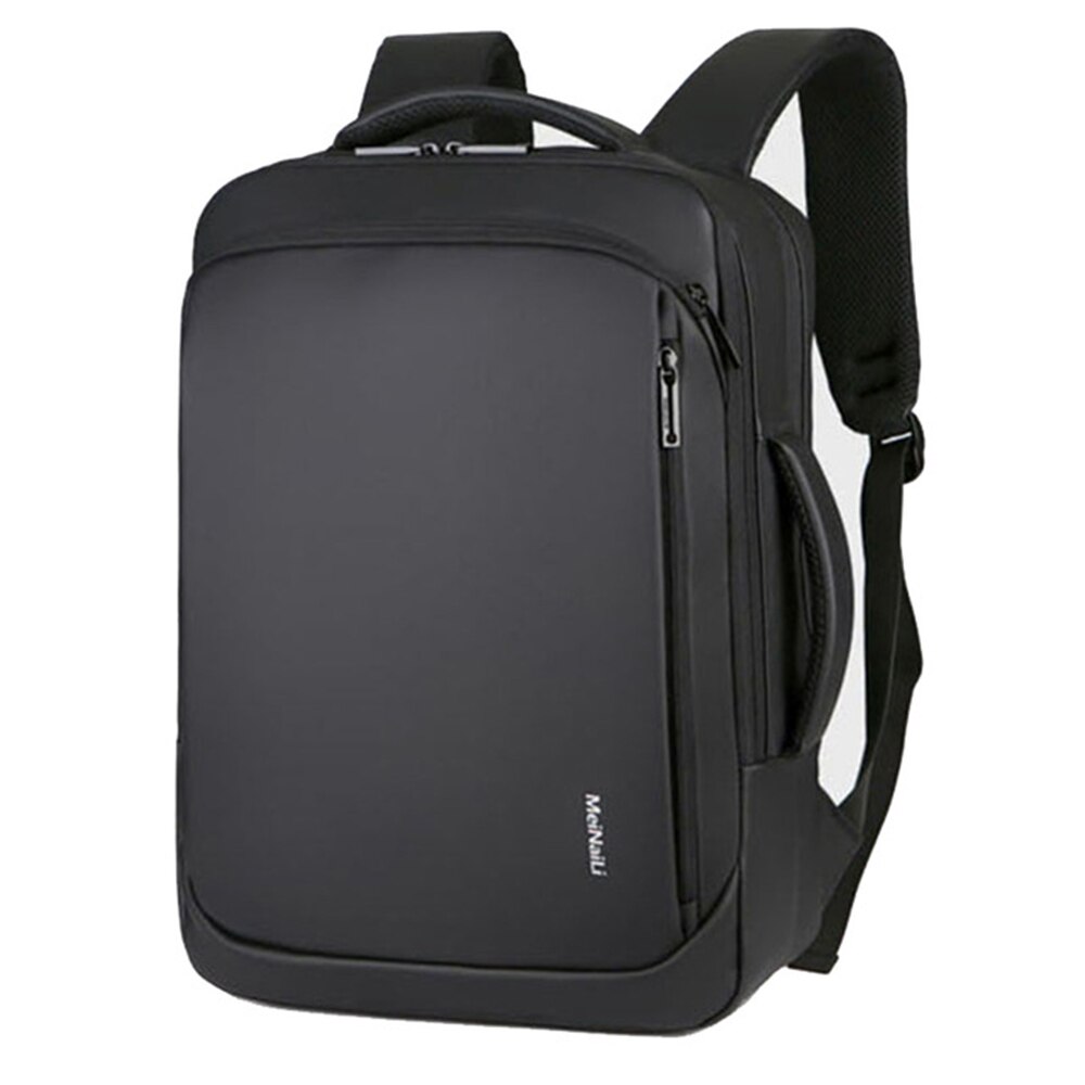 Usb Heren Rugzak Laptop Vrouwen Rugzak Mannen Schoudertas Mannen Rugzak Reizen Mannelijke Leisure Rugzak Mochila Business Rugzak: Black