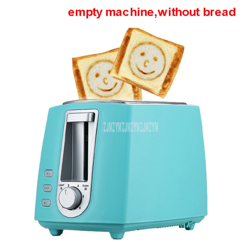 Bread Baking Oven Machine 6-Gear Adjustable Electric Toaster Household Automatic Breakfast Toast Sandwich Maker Reheat Function: sky blue