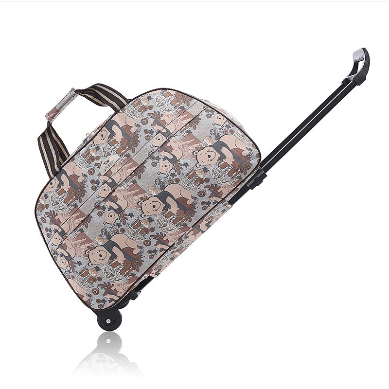 Waterproof Luggage Bag Thick Style Rolling Suitcase Trolley Luggage Women&Men Travel Bags Suitcase with Wheels: A16