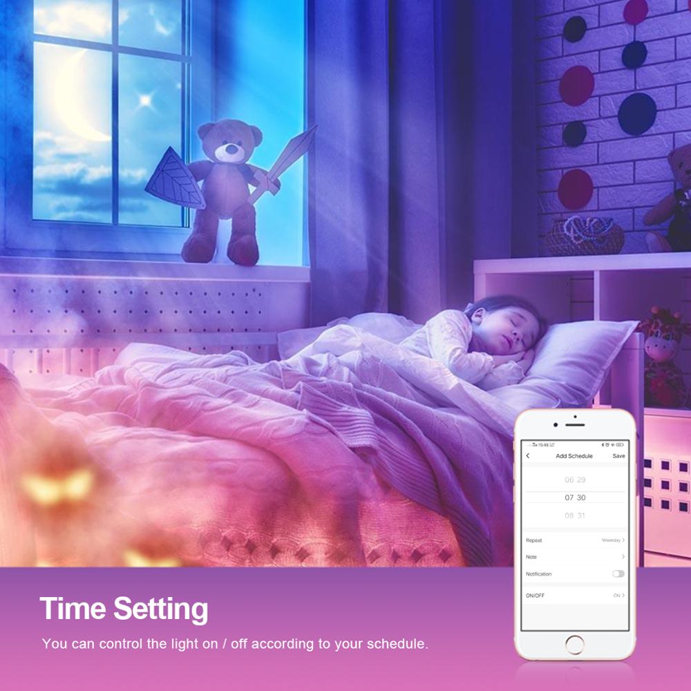 WIFI Neon Light 5050 Smart RGB Lights , Tuya Indoor Decoration Lighting work with Alexa Google Home , Neon LED Diode String Lamp