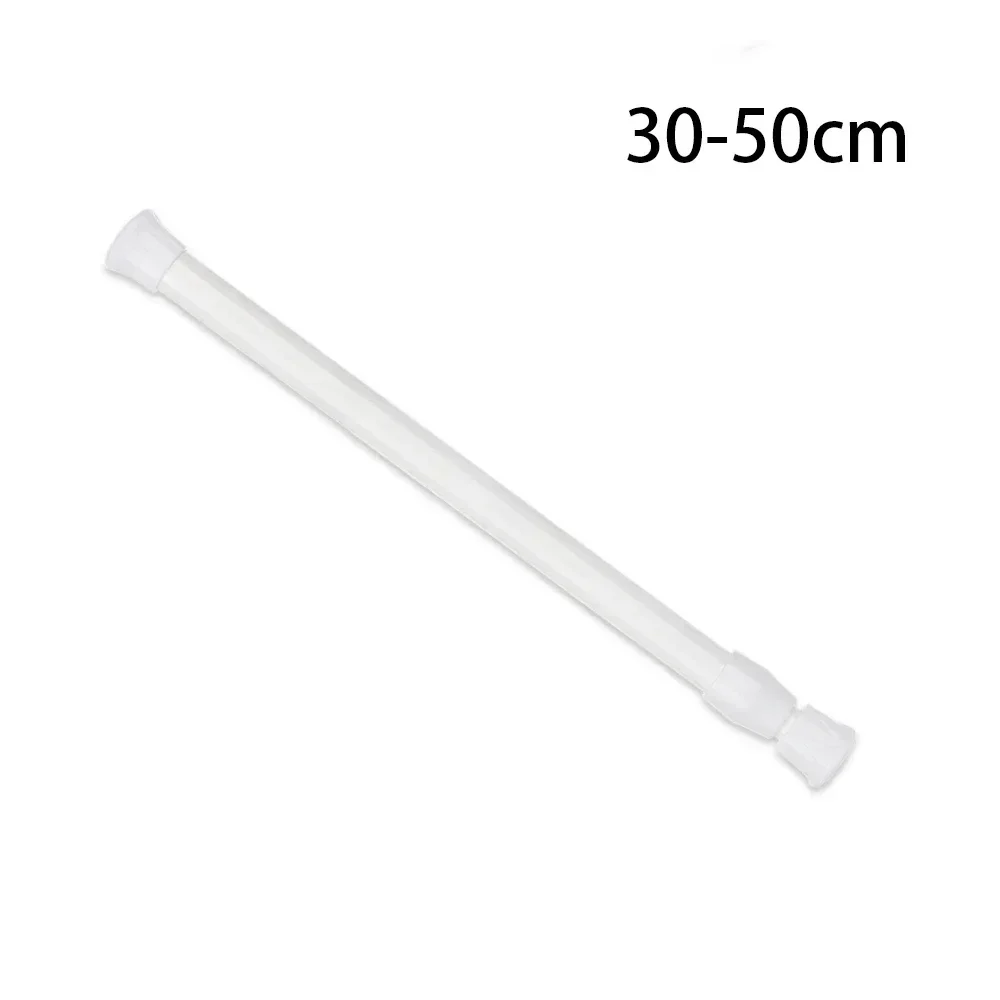 30-110cm Adjustable Metal Curtain Rod Spring Loaded Extendable Telescopic Poles for Bathroom Bar Shower No Drilling Hanging Rods: GRAY