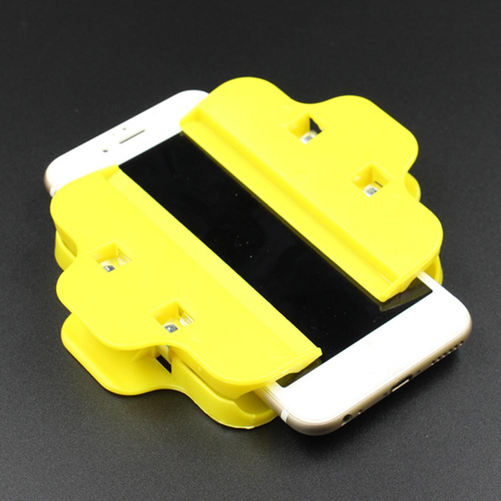 Pantalla de teléfono móvil Clip de plástico apertura pegamento fijación accesorio fijación abrazadera soporte Smartphone herramientas de reparación de tabletas
