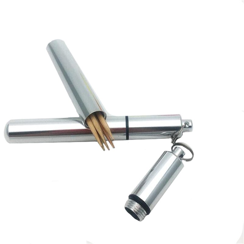 Stainless Steel Retractable Automatic Toothpick Dispenser Holder Container Home