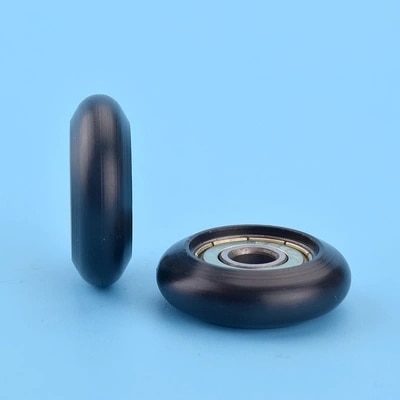 6 * 27 * 8.5mm embedded bearing pulley package plastic bearing pulley windows small wheel nylon POM pulley R type timing pulley
