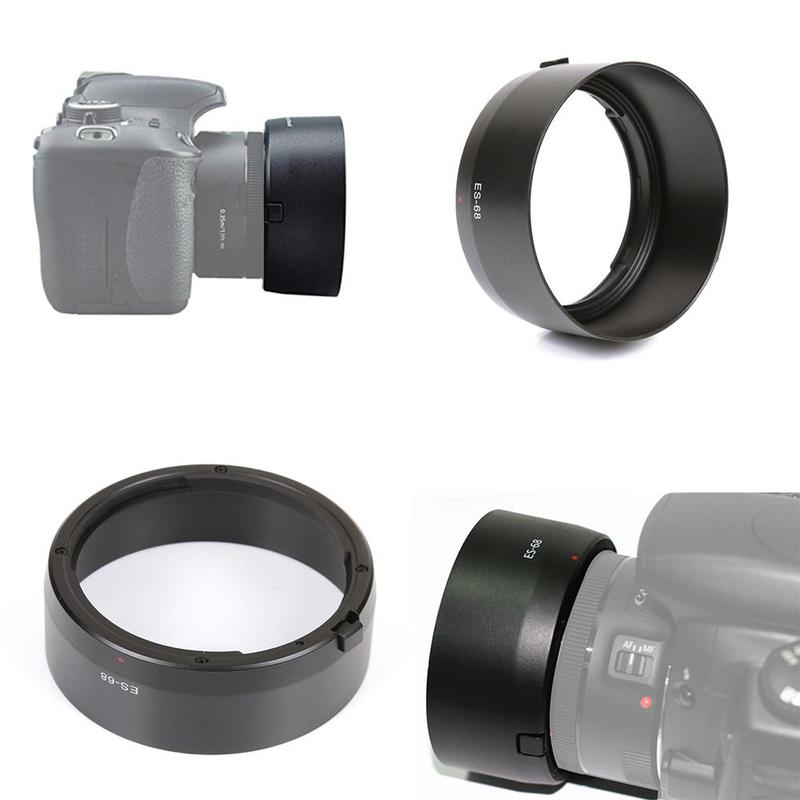 Vervangende es -68 zonnekap voor canon  ef 50mm f /1.8 bajonet lens met speciale vatting, omkeerbare stm zonnekap lens  c4 i 3