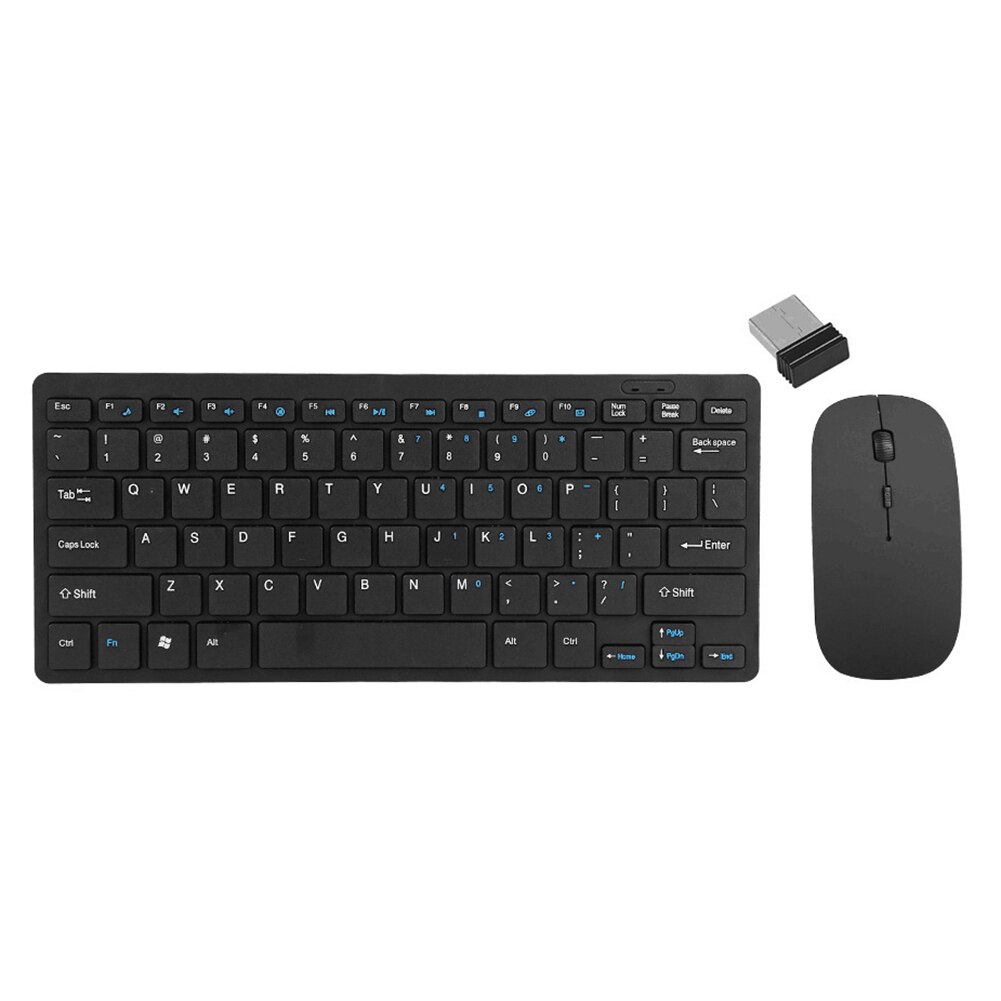Keyboard Mouse Combos Wireless 2.4G 77 Keys Keyboard 1600DPI Silent Optical Mouse Combo for Laptop PC Home Office