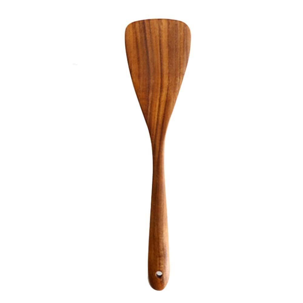 Houten Spatel Scoop Vergiet Koken Gebruiksvoorwerp Set Keuken Benodigdheden Koken Gereedschap Non-stick Hand Wok Schop Keuken Gereedschap: NO.3
