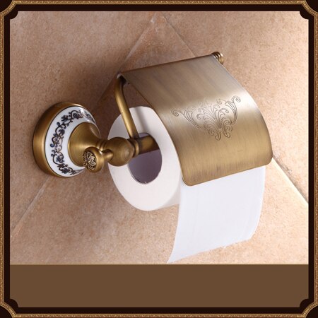 Badezimmerzubehör, antikes Durcheinander, luxuriöser Papierhalter, Toilettenbürstenständer, Warenkorb, Regal, Seifenschale, Handtuchring und Haartrockner: Lavendel