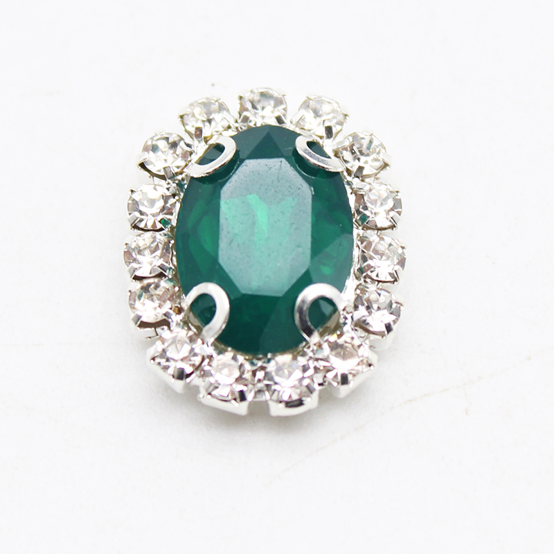 Gorąca sprzedaż 10 sztuk/partia 15*20mm RhinestoneResin galaretki kolor akcesoria do ręcznie wykonane nowe mody błyszczące Cabochon...: 18