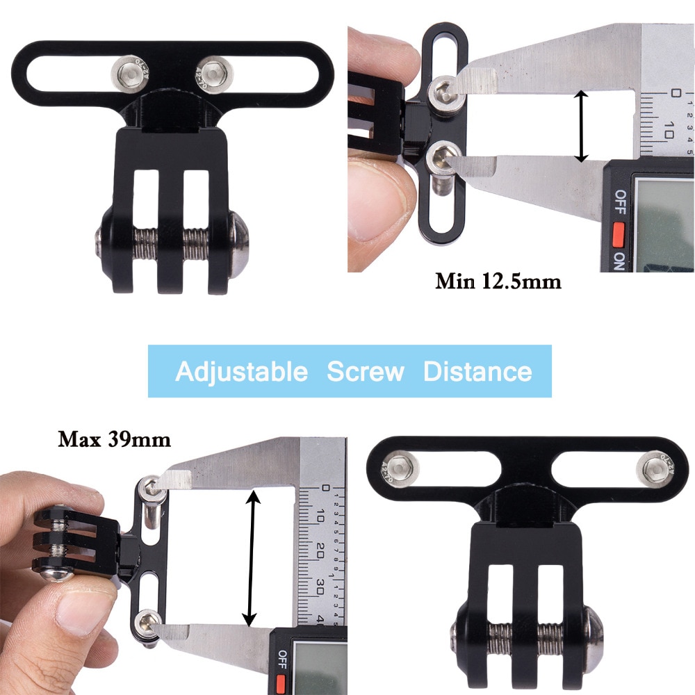 JINSERTA Flashlight Holder Mount for Gopro 7 6 5 Camera Stem Handlebar Extension Bicycle Adapter For MTB Road Bike Accessories