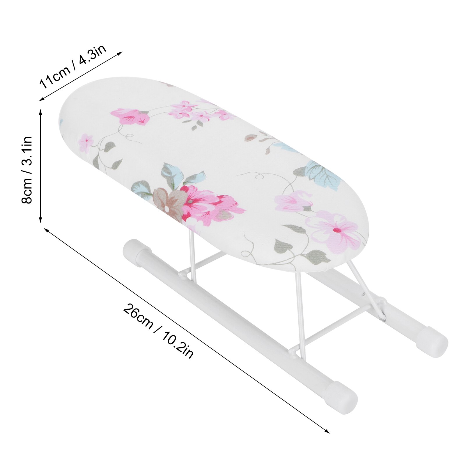 Mini planche à repasser, manchettes pliables, Table à repasser pour voyage à domicile, vêtement délicat imprimé exquis