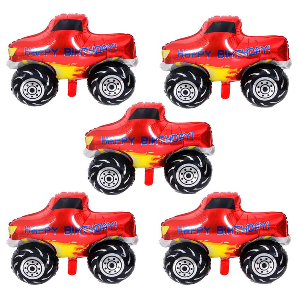 5Pcs Big Monster Truck Ballon Auto Thema 3nd 4th 5th Jongen Verjaardag Feestartikelen Gelukkige Verjaardag Truck Helium Ballons decoratie