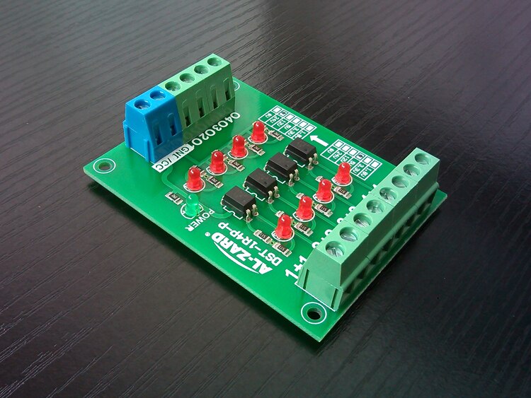 4-kanal Photoelektrischen Isolation Modul Spannung Umwandlung Bord PNP Ausgang DST-1R4P-P