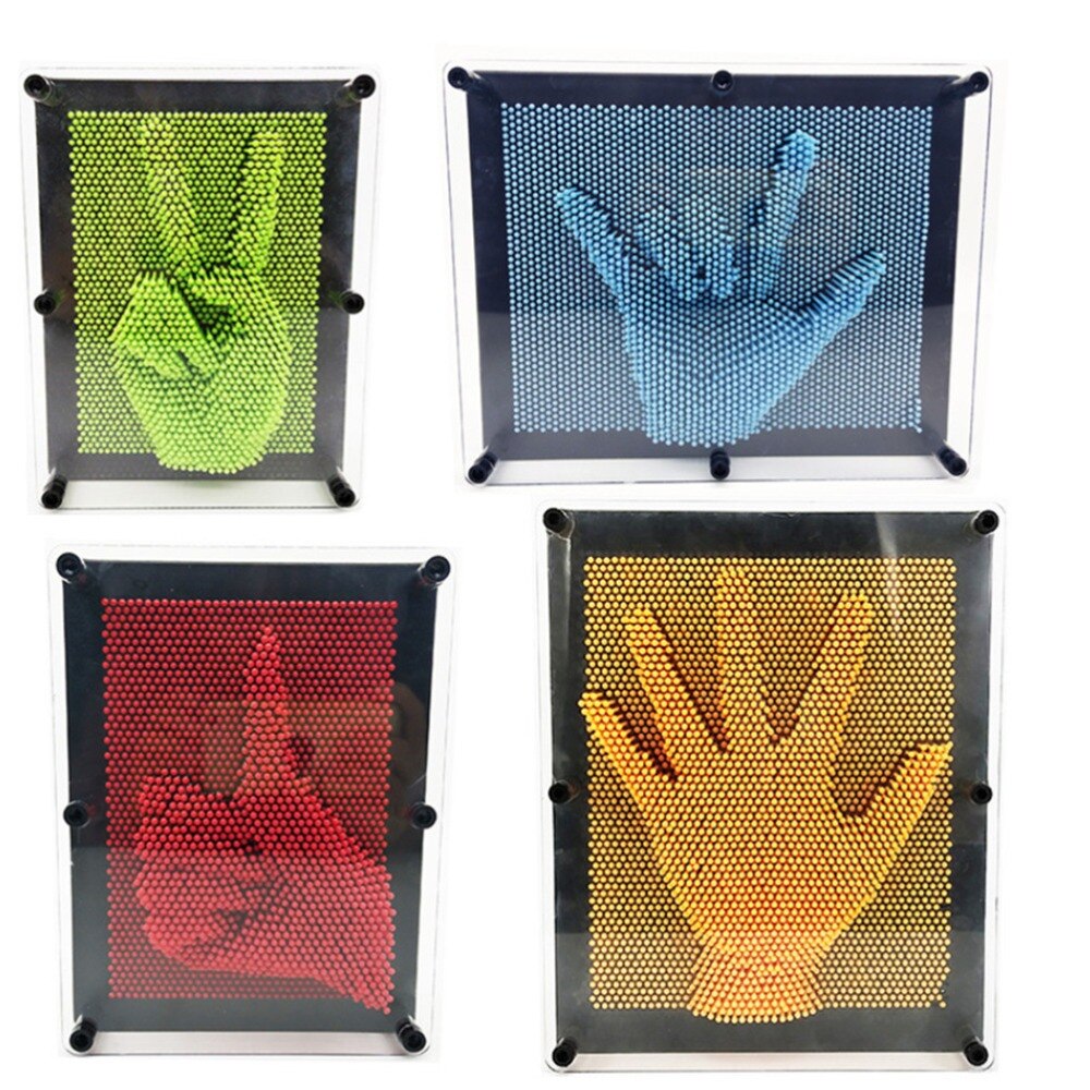 3D Clone Modellering Pin Art Drie-Dimensionale Kleur Relief Pin Baby Krijgt Gezicht Hand Model 3D Clone Pin Art plastic Speelgoed Leuk Spel