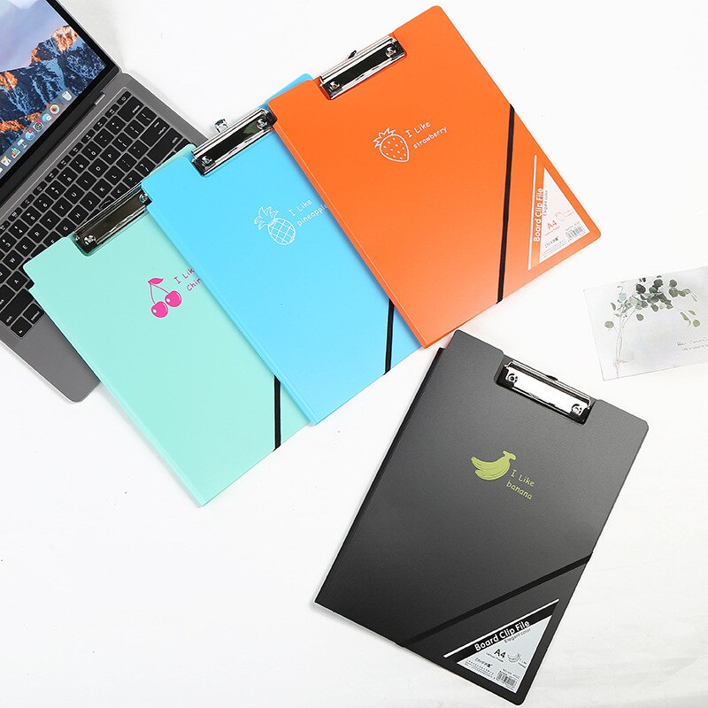 A4 File Folder Clipboard Writing Board Memo Plywood Double Clip Test Paper Storage Rack School Supplies Office Stationery